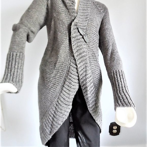 CONCEPT CREA LONG SWEATER WOOL/MOHAIR/ACRYL/NYL NWT - Picture 2 of 3